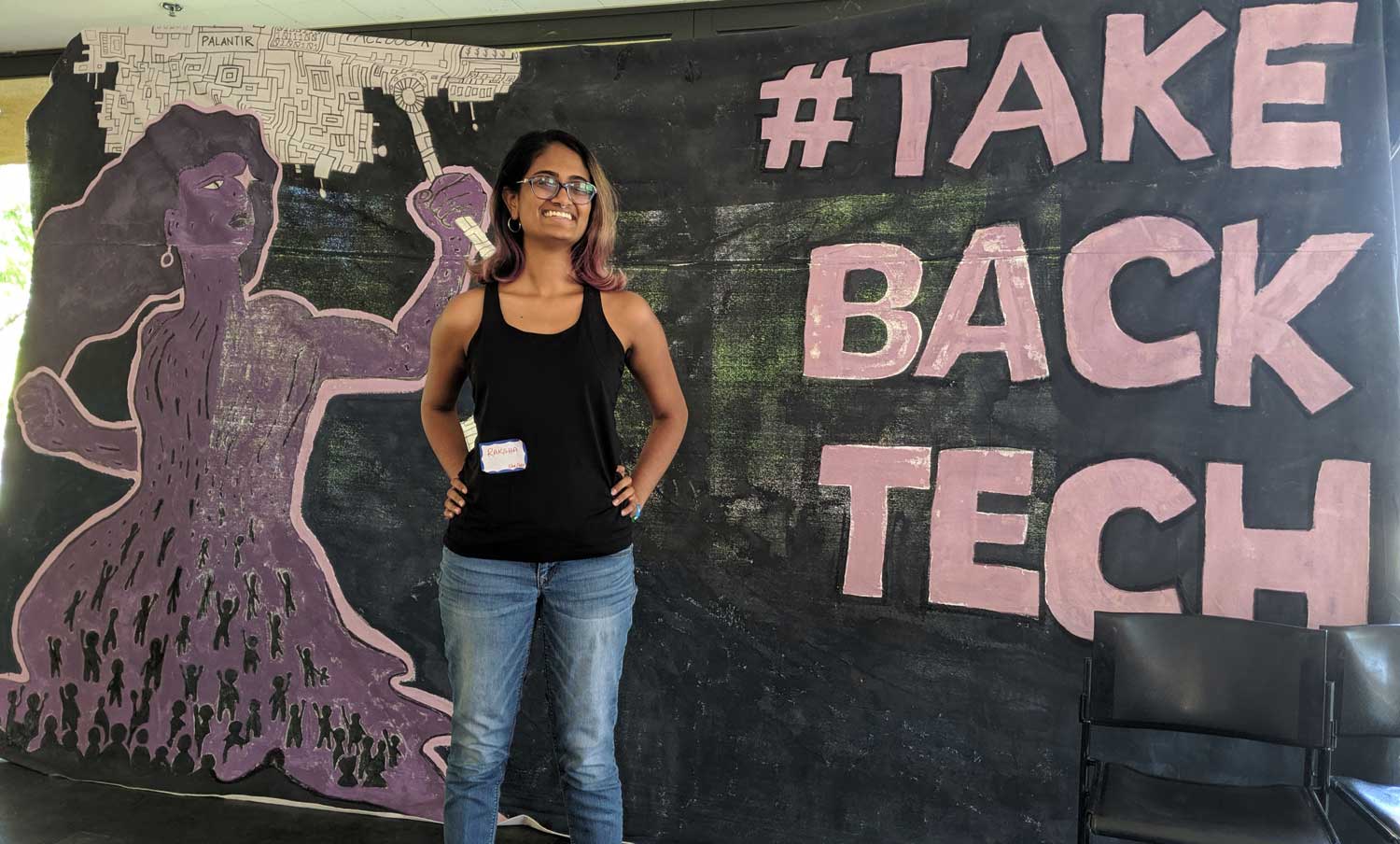 Raksha at the Take Back Tech conference